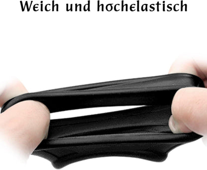 Penisring Set Silikon Cockringe Ballstretcher Schwarz