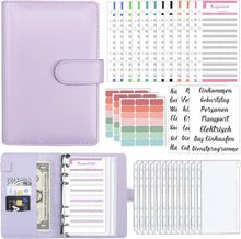 A6 Binder Budget Planner Deutsch mit Etikettenaufklebern