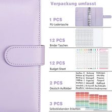 A6 Binder Budget Planner Deutsch: Geld Organizer mit 12