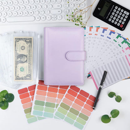 A6 Binder Budget Planner Geld Organizer +12 Binder Taschen +Budgetblätter