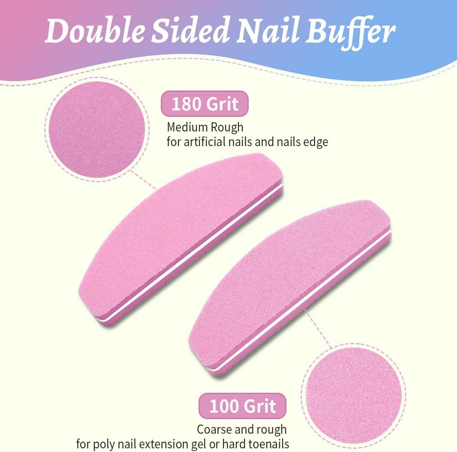 Nagelpuffer Block Doppelseitig Nail Buffer 100/180 Schwamm