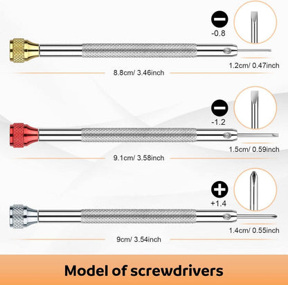 Präzisions-Schraubendreher Set für Uhren Brillen Schmuck
