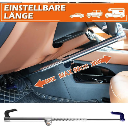 Auto Lenkradschloss mit Teleskopfunktion & 3 Schlüsseln