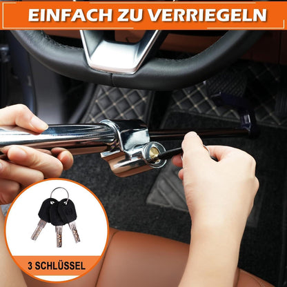 Auto Lenkradschloss mit Teleskopfunktion & 3 Schlüsseln