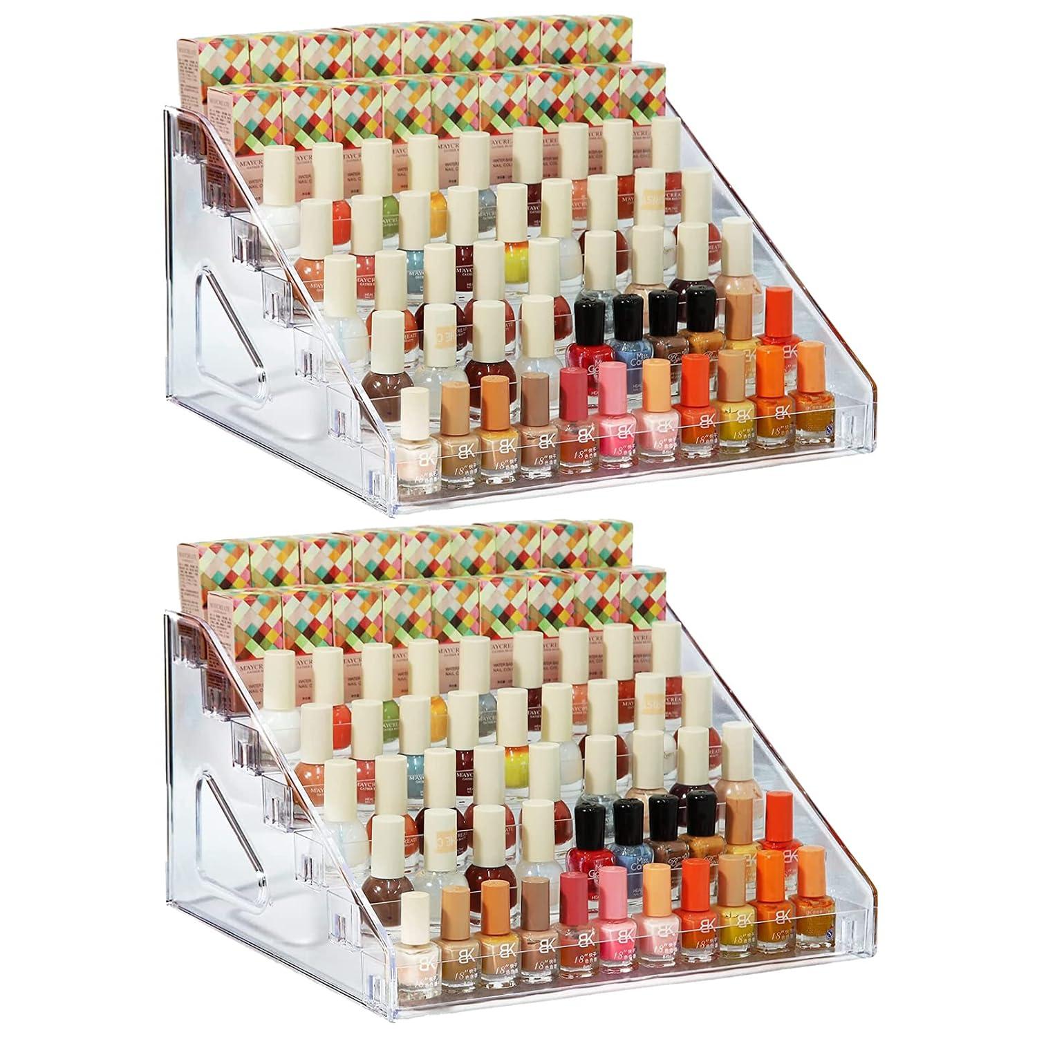 Nagellack Aufbewahrung 84 Flaschen Acryl Display 7 Schichten Make-up