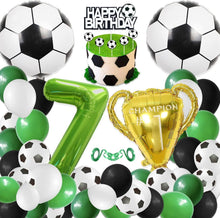 Fußball Party Dekoration Set 7. Geburtstag Kinder Jungen