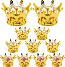 Goldene Kronen Candy Boxen 12er Set für Hochzeit & Party