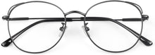 Klassische Vintage Katzenauge Fake Brille Damen Metallgestell