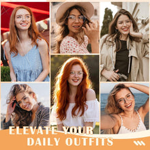 LINVO Damen Metallgestell Katzenauge Vintage Brille