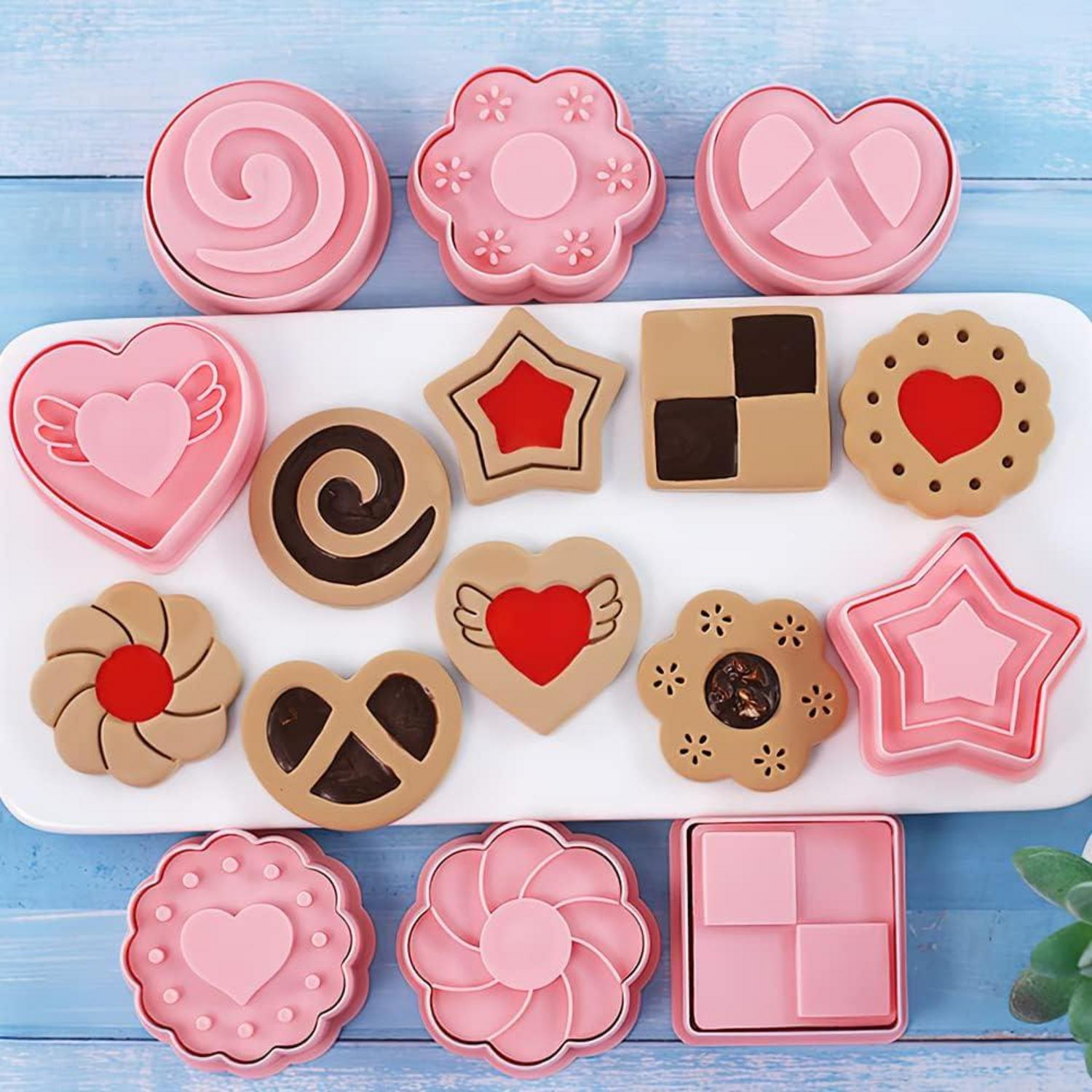Ausstechformen Linzer Weihnachten 8 Stück Plätzchen Backformen