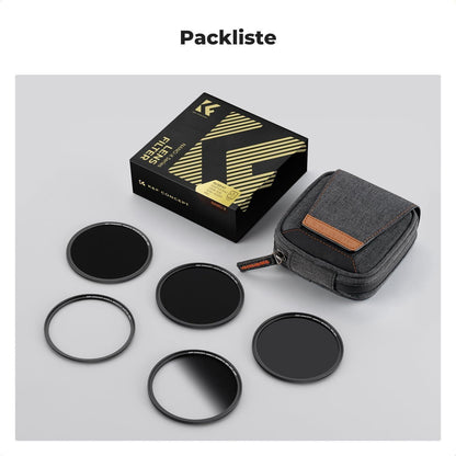 Magnetisches Filterset 62mm mit GND8, ND8, ND64, ND1000