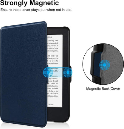 HGWALP Slim Shell Hülle für 6 Zoll eReader, Premium Cover mit Auto Sleep/Wake-Navy