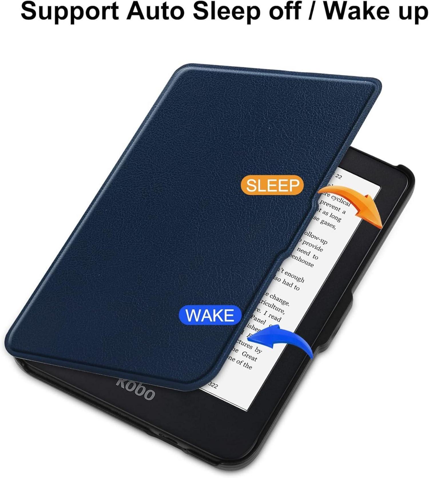 Premium Slim Shell Hülle für 6 Zoll eReader - Auto Sleep/Wake - Navy