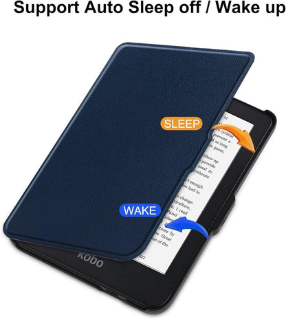 Premium Slim Shell Hülle für 6 Zoll eReader - Auto Sleep/Wake - Navy