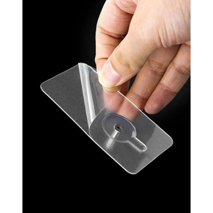 15 Stück transparente Klebeschrauben 14mm - 5 x 8 cm - 10 kg