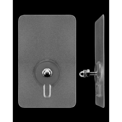 15 Stück transparente Klebeschrauben 14mm - 5 x 8 cm - 10 kg