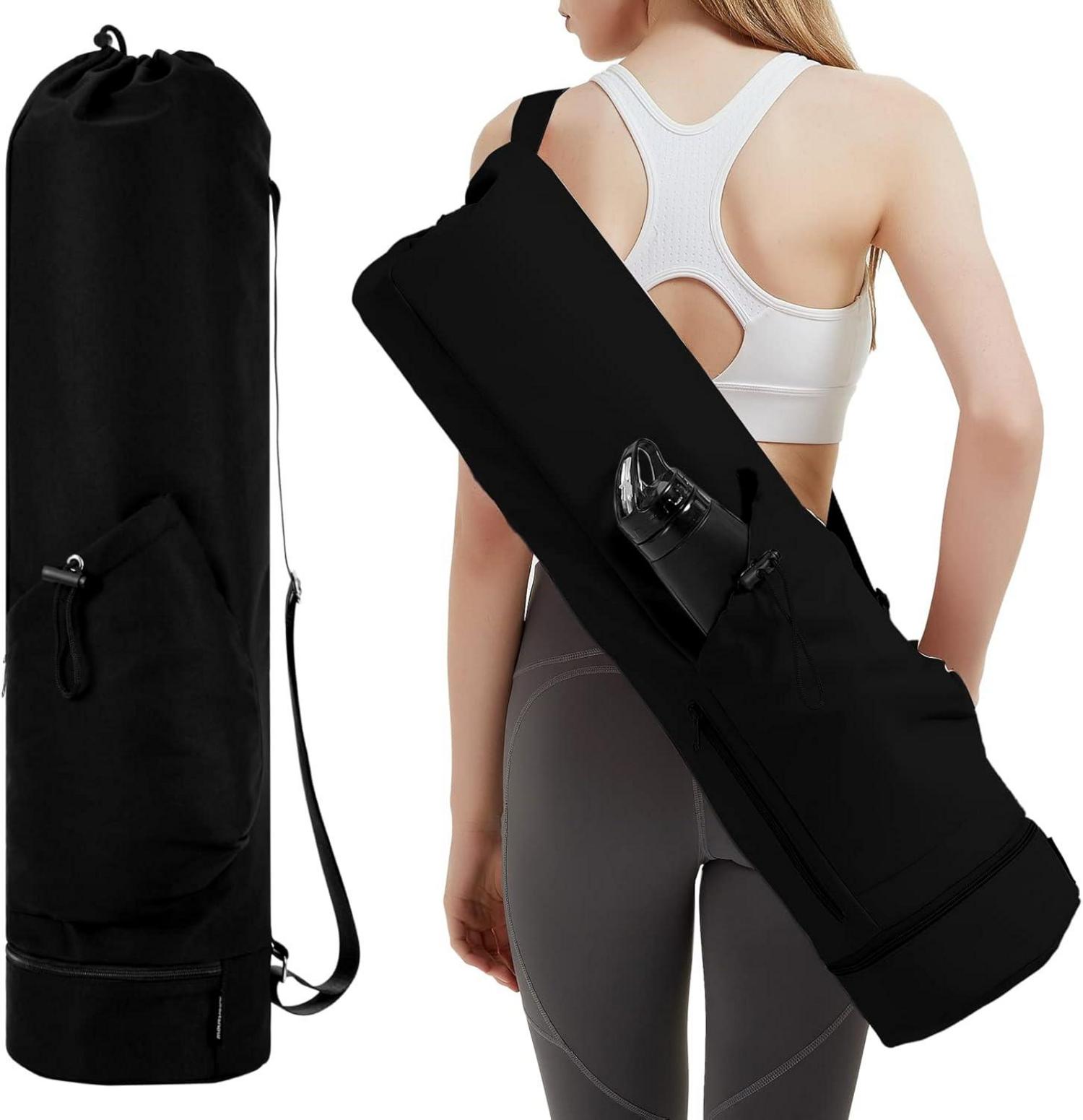 Yogatasche mit Nassfach und Flaschentasche für Pilates