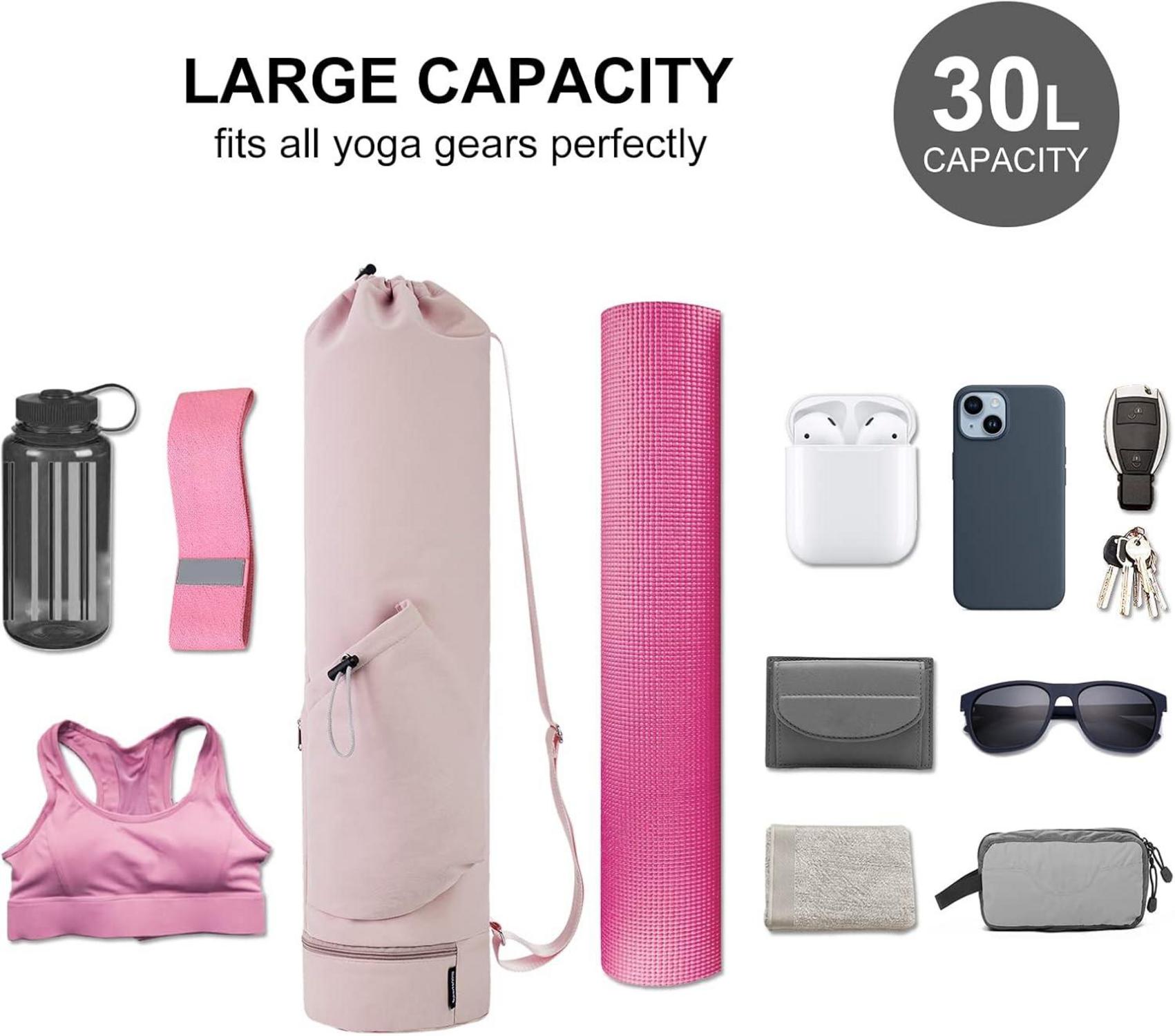 Yogatasche mit Nassfach und Flaschentasche Damen Sporttasche Yoga-Pilates-Tasche