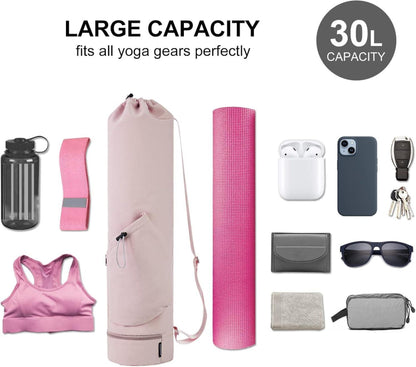 Yogatasche mit Nassfach und Flaschentasche Damen Sporttasche Yoga-Pilates-Tasche