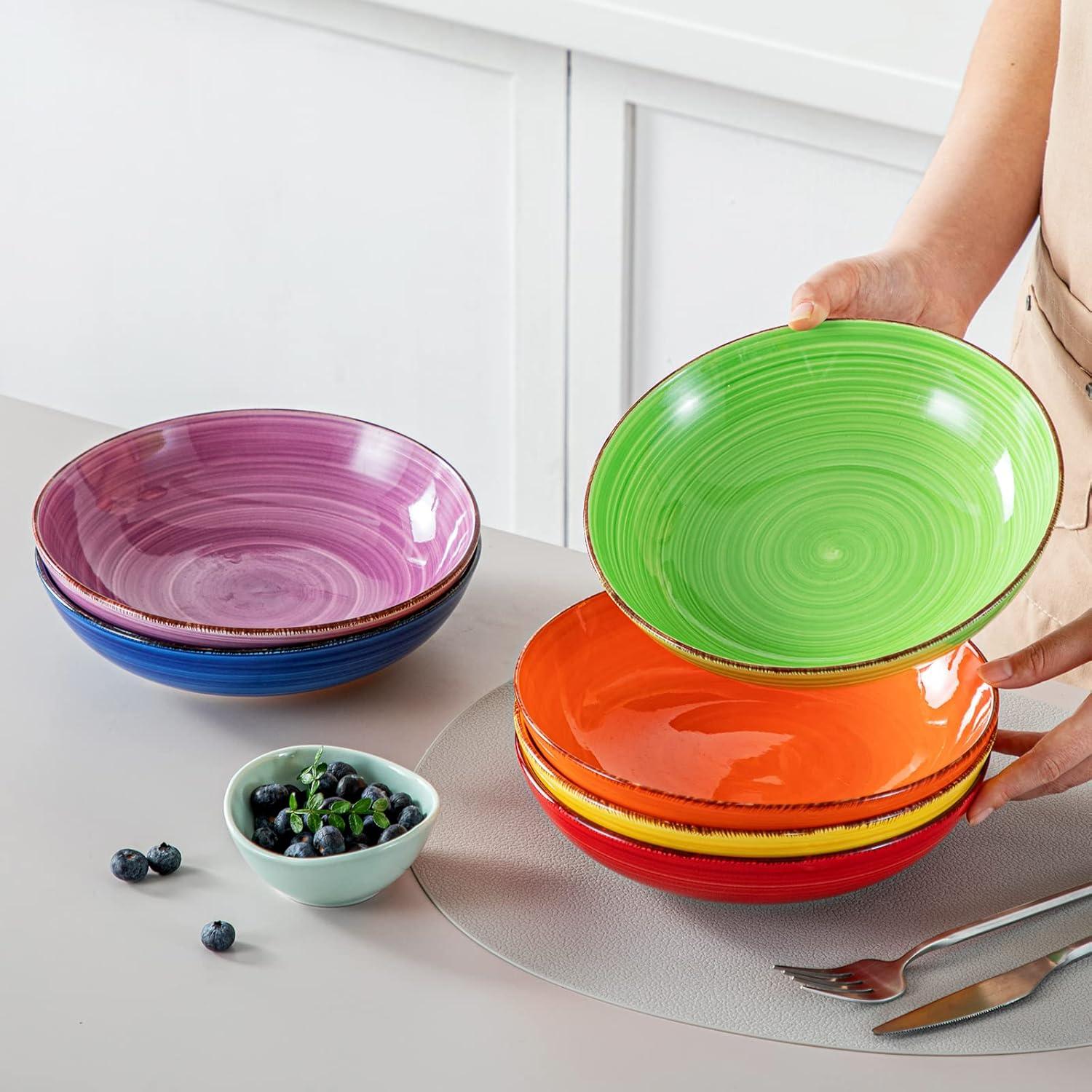 Suppenschalen Set Steingut Bonita Pastateller 6er Spaghetti
