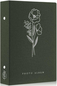 Fotoalbum 10x15 300 Taschen Leinen Einsteckalbum Grün