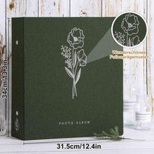 Fotobuch 10x15 1000 Fotos Leinen Einsteckalbum grün XXL