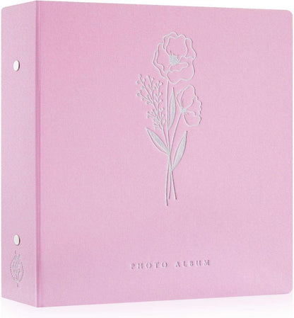 Fotoalbum 10x15 Leinen Einsteckalbum 600 Fotos Rosa