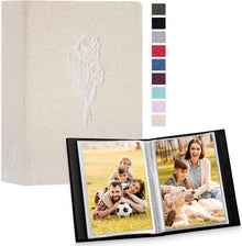 Fotoalbum 10x15 50 Bilder Leinen Einsteckalbum Beige 2