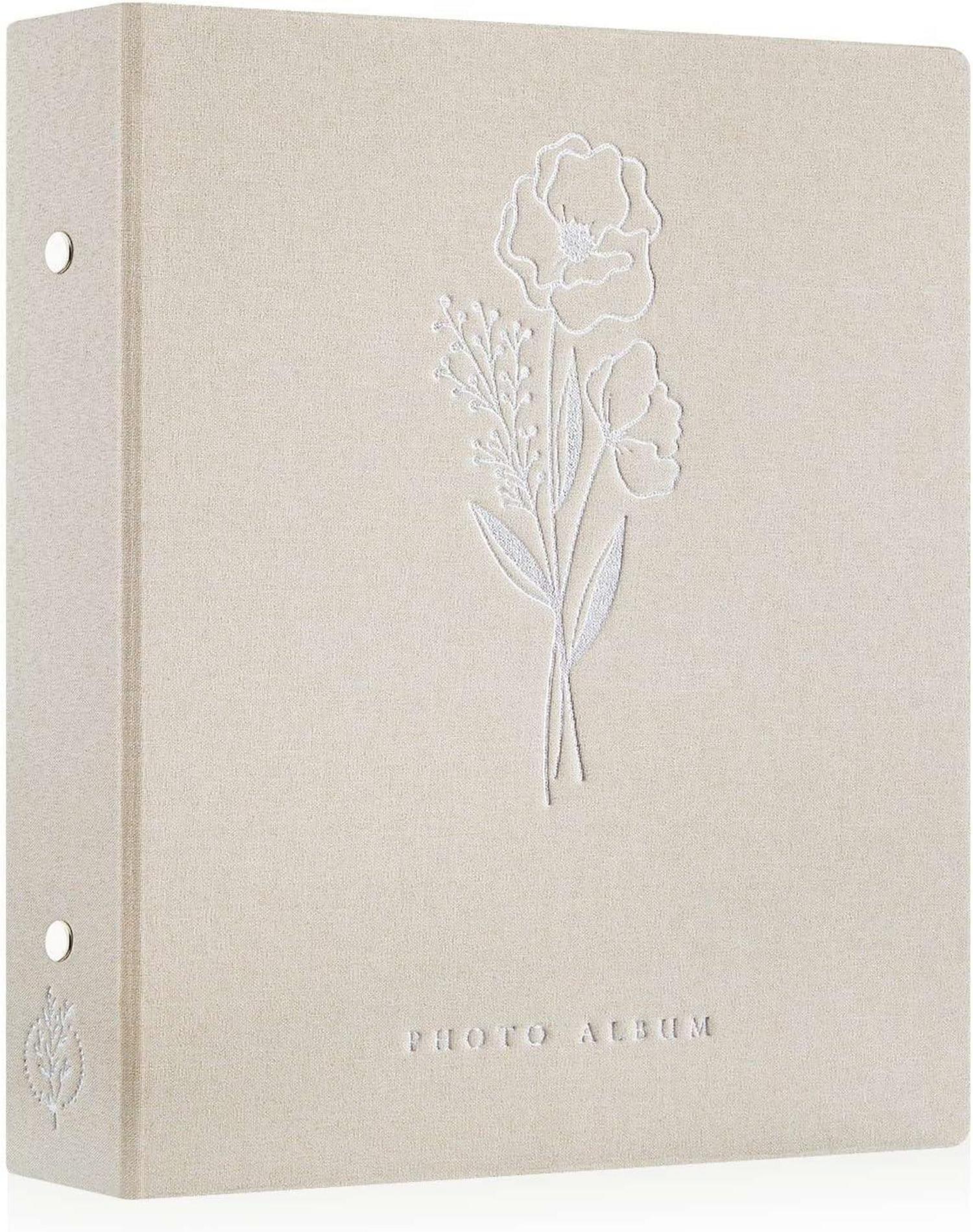 Fotobuch 10x15cm Leinen Einsteckalbum 50er Packung Beige