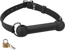 Silikon Mundknebel Hundeknochen mit Schloss BDSM SM Spielzeug