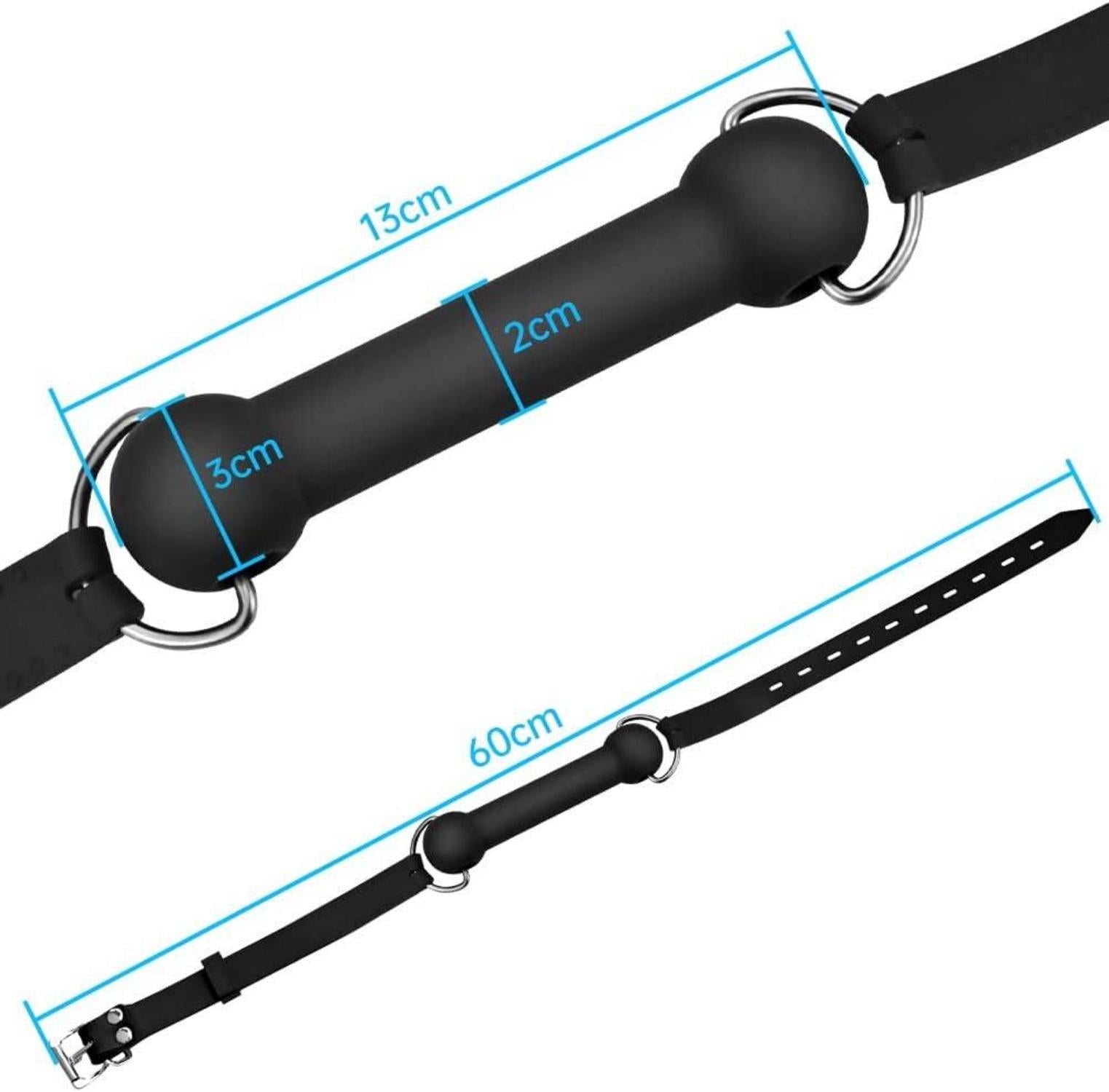 Silikon Mundknebel Hundeknochen mit Schloss BDSM SM Spielzeug