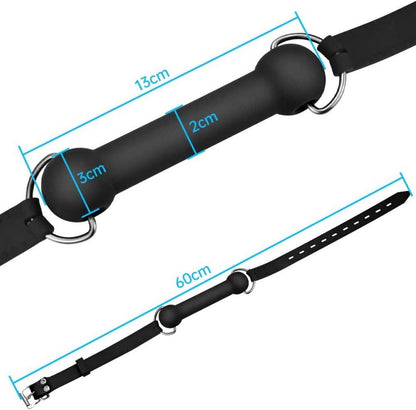 Silikon Mundknebel Hundeknochen mit Schloss BDSM SM Spielzeug