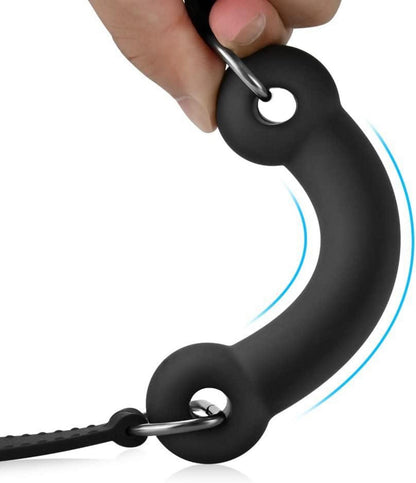 Knebel Hundeknochen Silikon Mundknebel mit Schloss BDSM Sex Toy SM