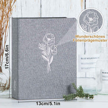 Fotoalbum 10x15 50 Pockets Leinen Grau 2 Packungen