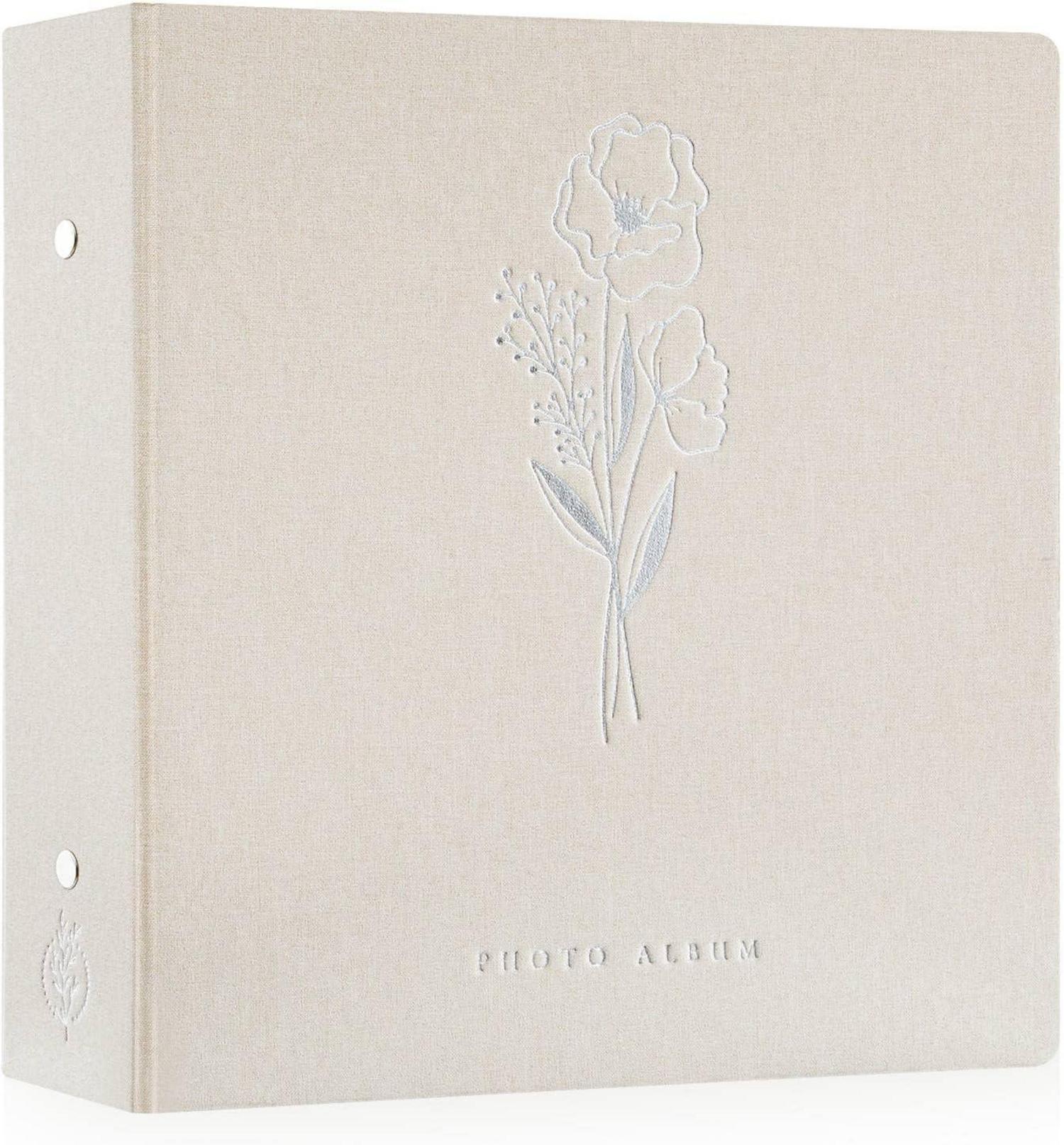 XXL Fotoalbum 1000 10x15 Leinen Einsteckalbum Beige