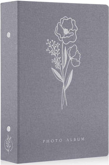 Fotorahmen 10x15 Leinen Einstecken 300 Querformat Grau