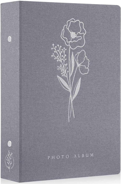Fotorahmen 10x15 Leinen Einstecken 300 Querformat Grau