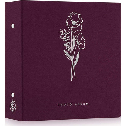 XXL Fotoalbum Leinen 1000 Fotos 10x15 Violett