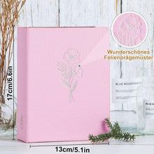 Mini Leinen Einsteckalbum 10x15 50 Fotos, Rosa, 2 Packungen
