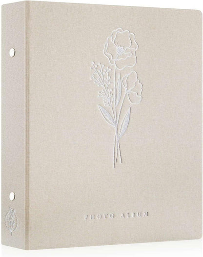 Fotobuch 10x15 Leinen Beige 100 Taschen 2er Packung