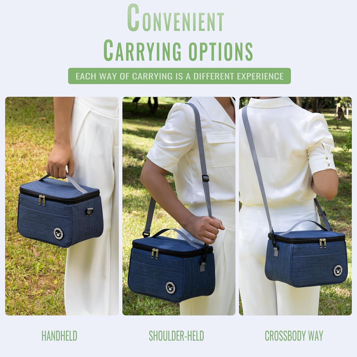 Kühltasche 6.4L – Lunchbox Tasche Blau, Faltbar & Isoliert