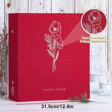 Fotoalbum 600 10x15 Leinen Einsteckalbum Hoch Querformat Rot