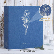 Leinen Fotoalbum 10x15 600 Blau Großes Einsteckalbum Hoch