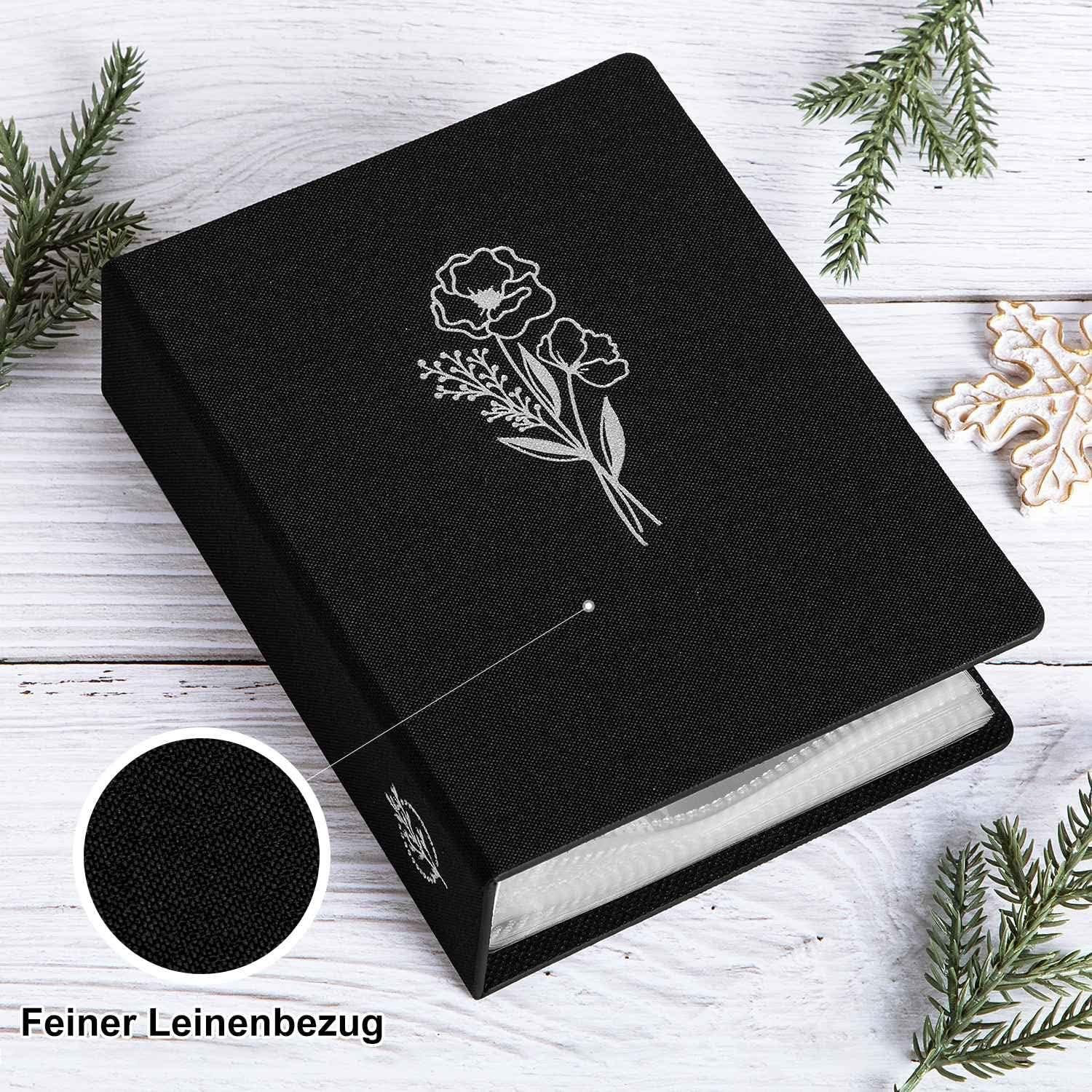 Fotoalbum 10x15 Leinen Einstecken 100 Taschen, 2 Packungen