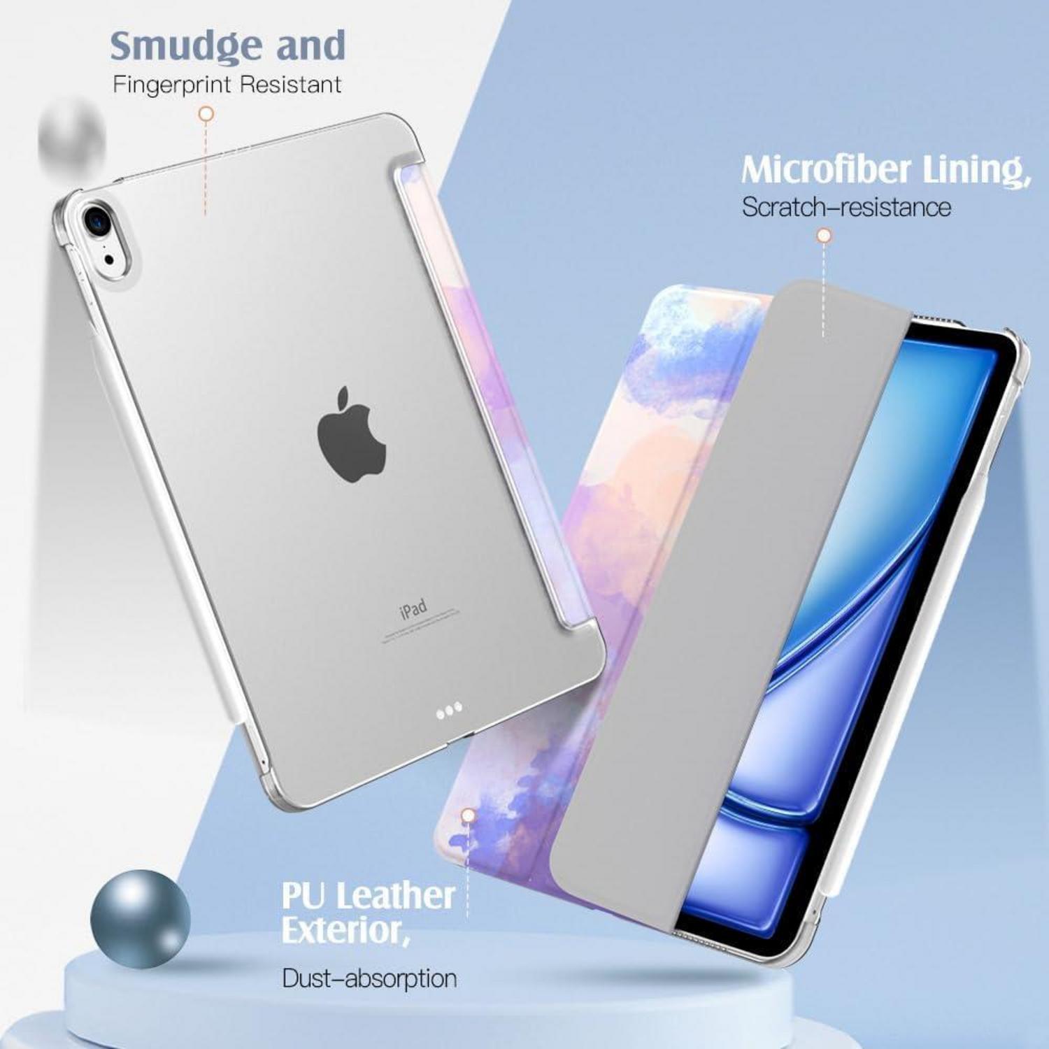 TiMOVO iPad Air 11 Zoll Hülle M2 2024 - Schlank Schutzhülle Transparent Rückseite