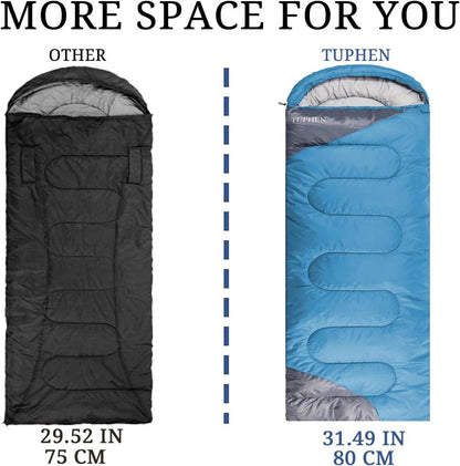 Schlafsack 3-4 Jahreszeiten Camping Erwachsene Kinder