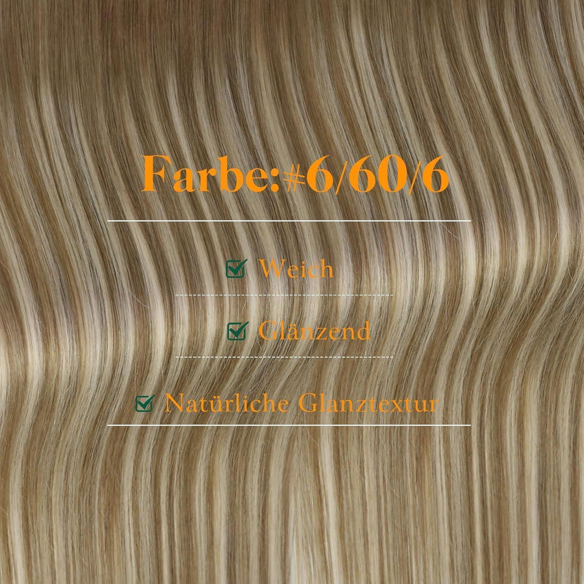 Echthaar Tape Extensions Balayage Blond Ombre Platinblond 60cm