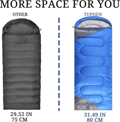 Schlafsack 3-4 Jahreszeiten Camping Schlafsäcke Erwachsene