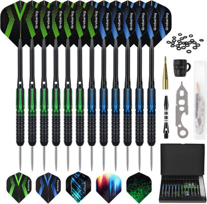 Dartpfeile Set Profi Steeldarts Aluminium Schaft Flights Orings 20g