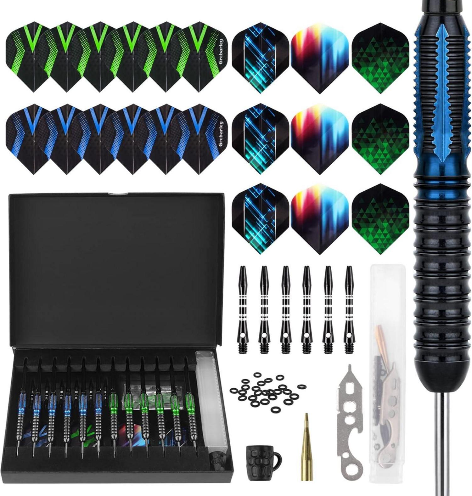 Dartpfeile Profi Steeldarts 12 Stück Aluminium Schaft 20/22 grams